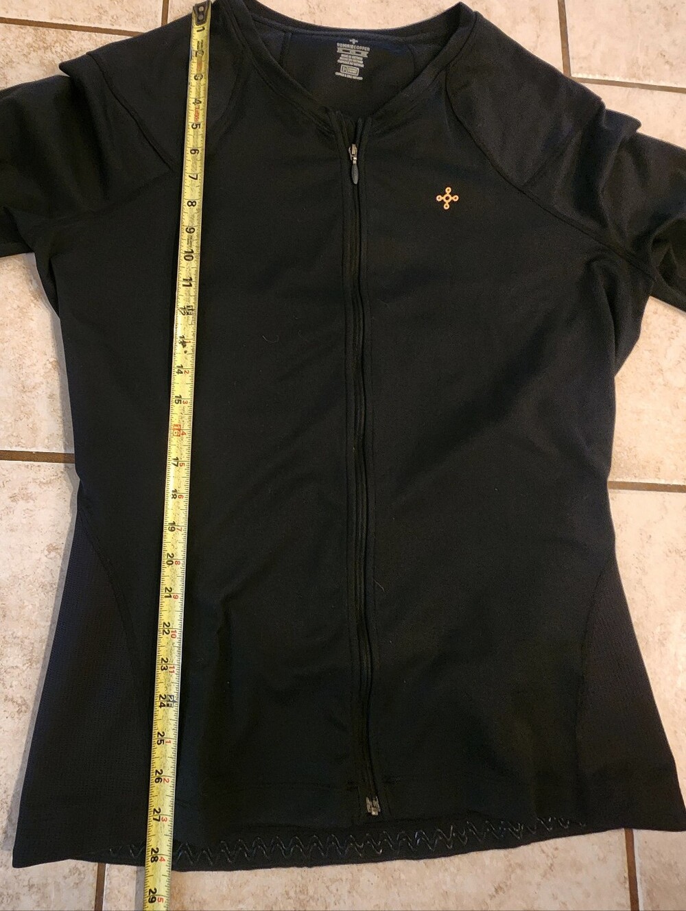 Womens Plus Black Zip-Front Long Sleeve Jacket Tommie Copper Compression Size 2x - Picture 8 of 9